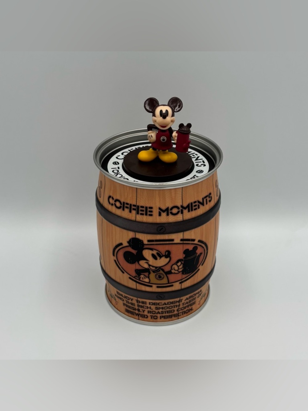 RARE Tokyo Disney Resort 2019 Coffee Can Box Figure Case Mickey Mouse Pixar Toy